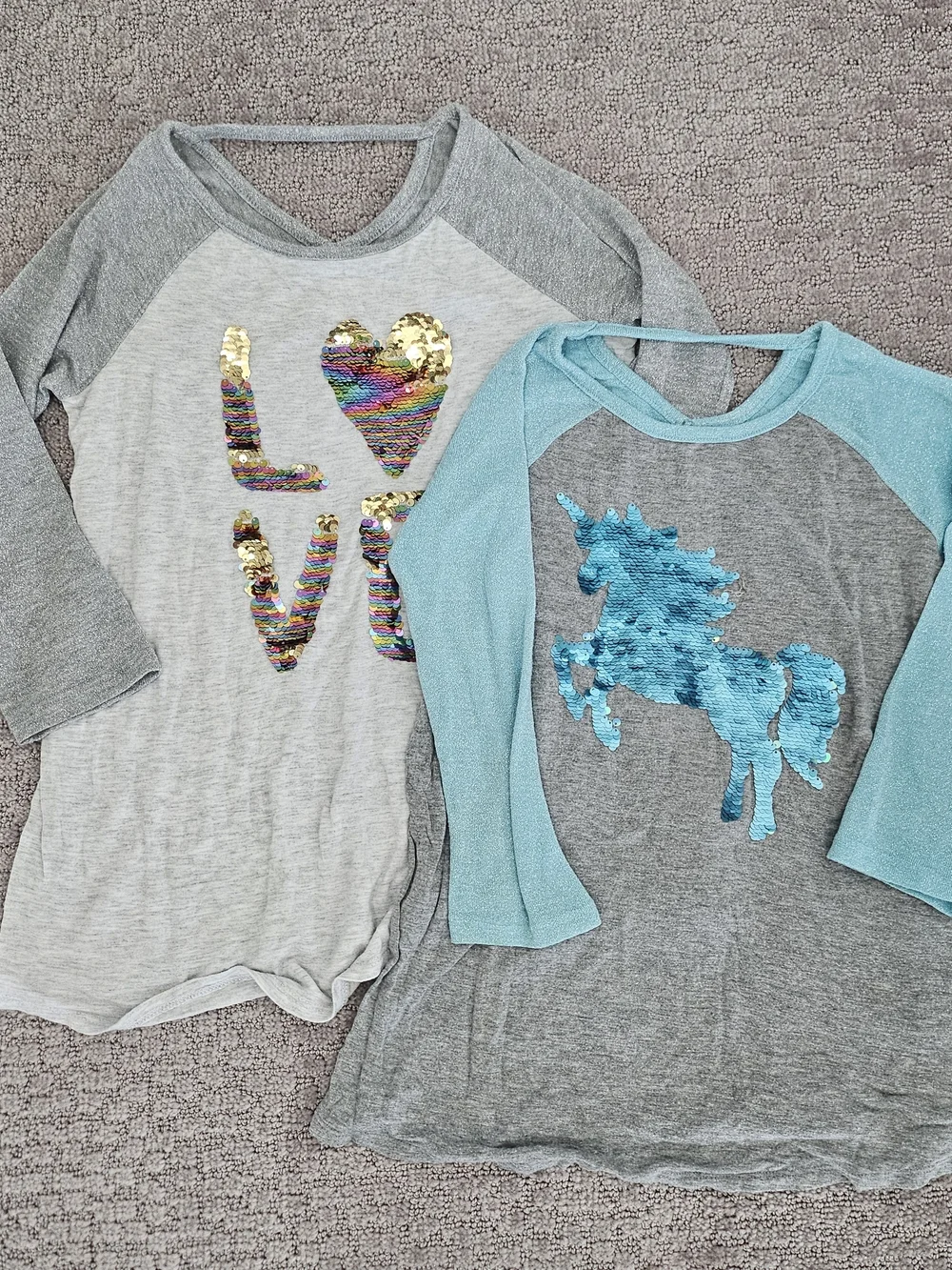 Justice Sequin Tops - 10y